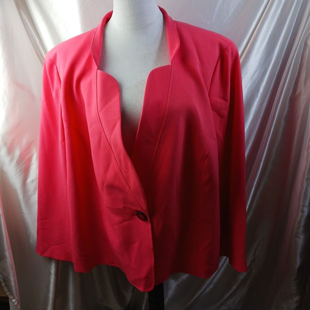 JONES STUDIO RED BLAZER SIZE24 W